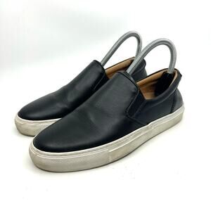 GREATS Brooklyn Black Leather Slip On Sneaker Women's 7 US
